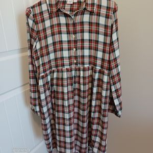 Girls Gap long sleeve dress/holiday colors sz XXL  #0702